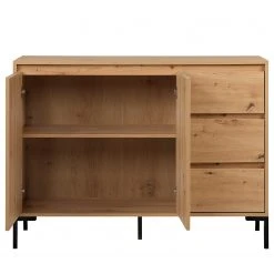 Loftscape Kommode Brochet II - Eiche Dekor / Schwarz -Wohnzimmermöbel boutique en ligne 1000363050 220704 032 DETAILS P000000001000363050