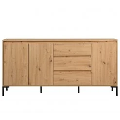 Loftscape Sideboard Brochet - Eiche Dekor / Schwarz -Wohnzimmermöbel boutique en ligne 1000363051 220704 030 DETAILS P000000001000363051