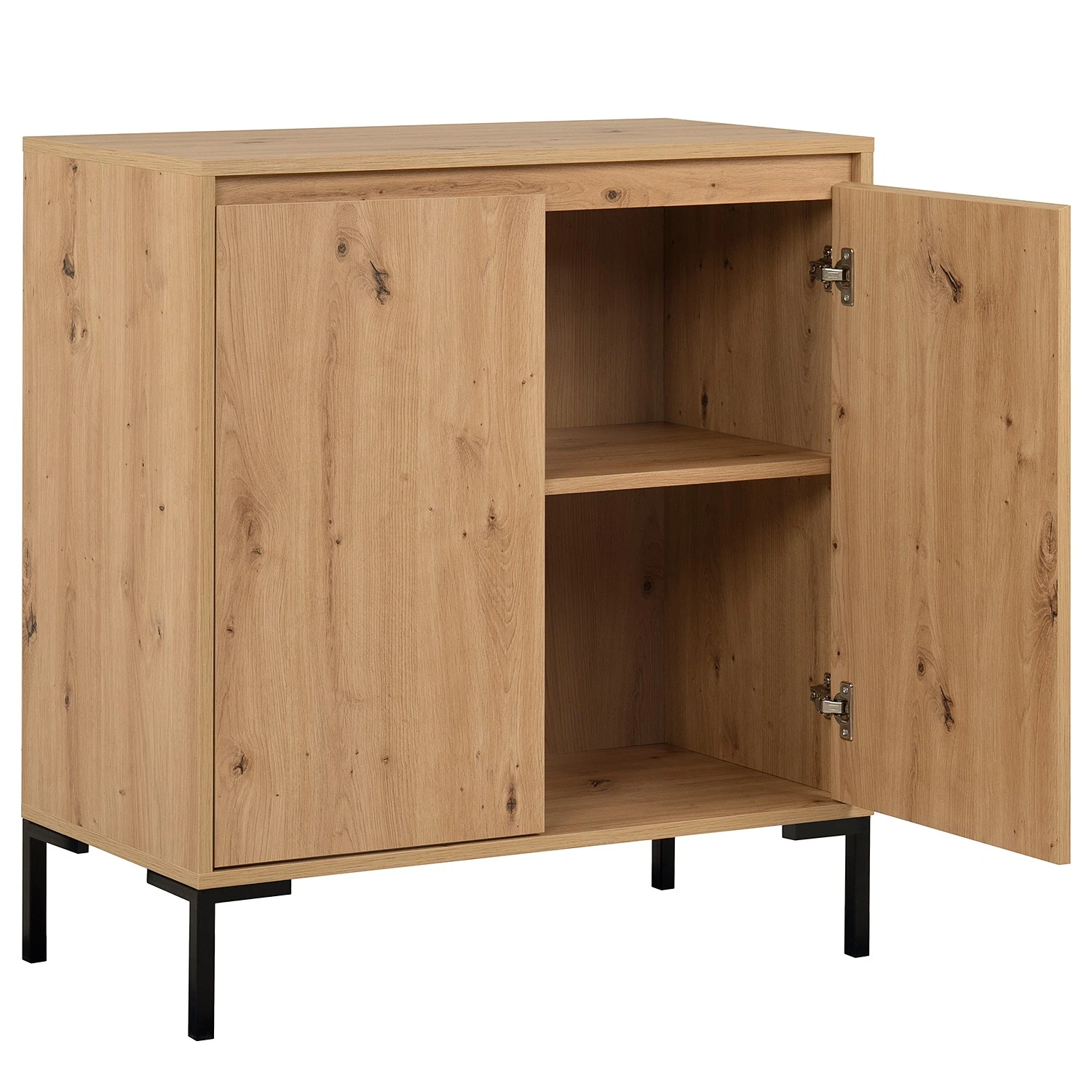 Loftscape Kommode Brochet I - Eiche Dekor / Schwarz 6 Loftscape Kommode Brochet I - Eiche Dekor / Schwarz – Bild 6