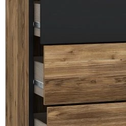 Loftscape Kommode Huy - Aplenkiefer Dekor / Schwarz -Wohnzimmermöbel boutique en ligne 1000363079 220819 072 DETAILS P000000001000363079