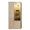 Trendteam Vitrinenschrank Echo - Inkl. Beleuchtung - Eiche Artisan Dekor