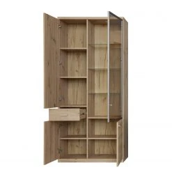 Trendteam Vitrinenschrank Echo - Inkl. Beleuchtung - Eiche Artisan Dekor -Wohnzimmermöbel boutique en ligne 1000363607 220802 031 DETAILS P000000001000363607