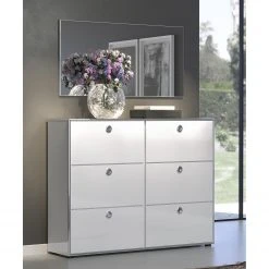 Trendteam Kommode Infinity - Hochglanz Weiß / Matt Weiß -Wohnzimmermöbel boutique en ligne 1000363608 220802 021 MOOD DETAILS P000000001000363608 mood