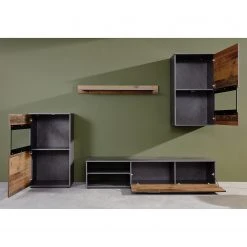 Trendteam Wohnwand Mango (4-teilig) - Altholz Dekor / Anthrazit -Wohnzimmermöbel boutique en ligne 1000363615 220802 021 MOOD DETAILS P000000001000363615 mood