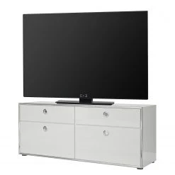 Trendteam TV-Lowboard Infinity - Hochglanz Weiß / Matt Weiß - Breite: 147 cm