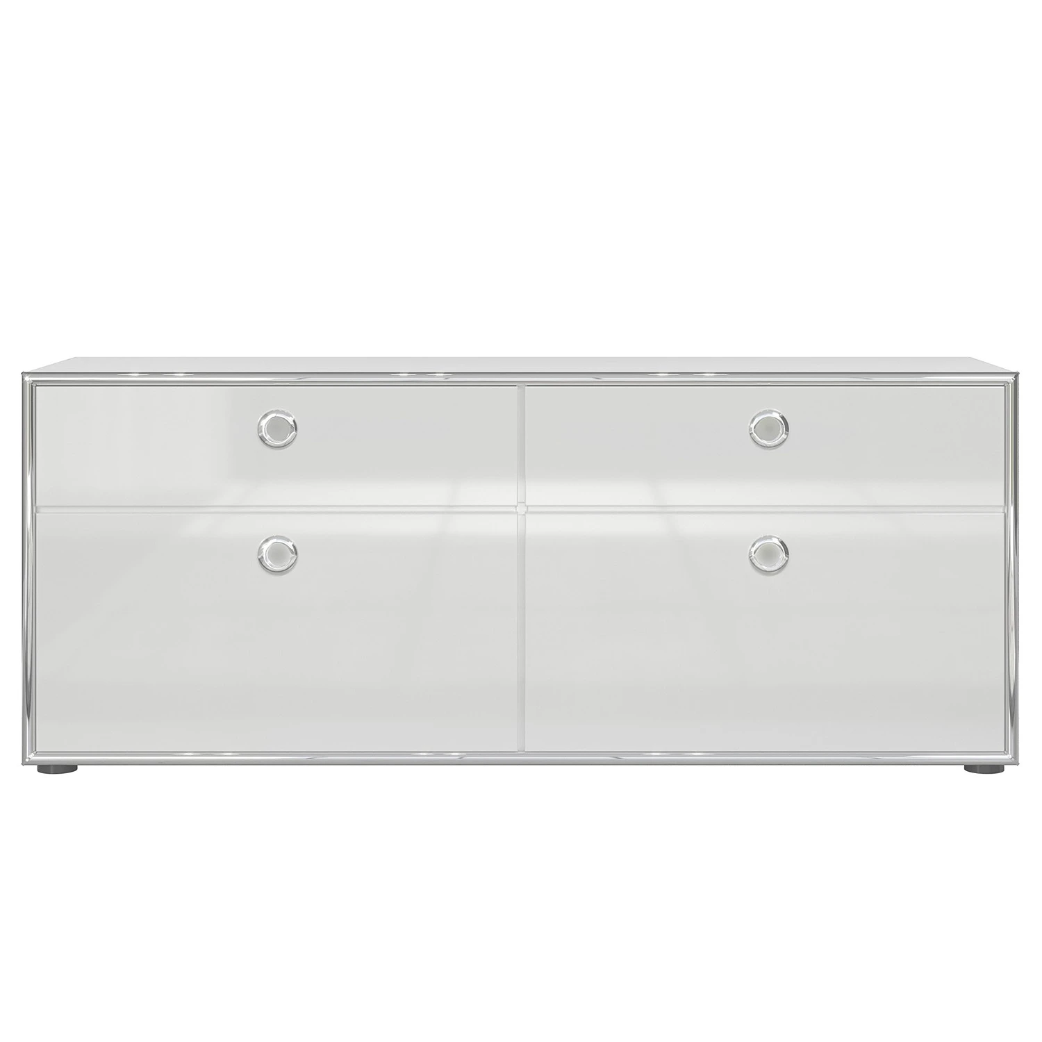 Trendteam TV-Lowboard Infinity - Hochglanz Weiß / Matt Weiß - Breite: 147 cm 6 Trendteam TV-Lowboard Infinity - Hochglanz Weiß / Matt Weiß - Breite: 147 cm – Bild 6