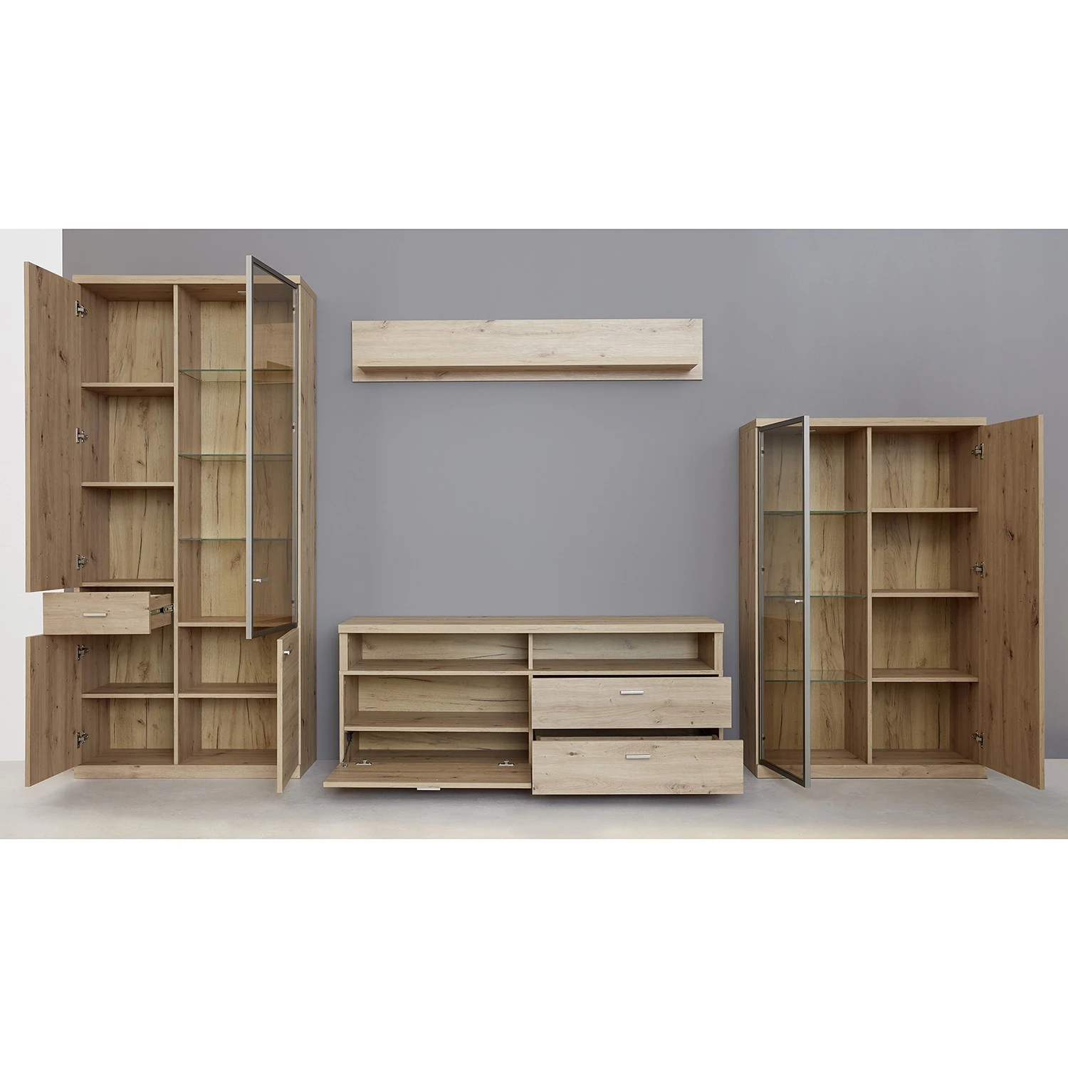 Trendteam TV-Lowboard Echo - Inkl. Beleuchtung - Eiche Artisan Dekor 4 Trendteam TV-Lowboard Echo - Inkl. Beleuchtung - Eiche Artisan Dekor – Bild 4