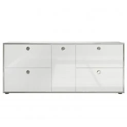 Trendteam Sideboard Infintiy I - Hochglanz Weiß / Matt Weiß -Wohnzimmermöbel boutique en ligne 1000363623 220802 030 DETAILS P000000001000363623