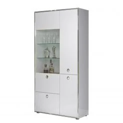 Trendteam Wohnwand Infinity II (3-teilig) - Hochglanz Weiß / Matt Weiß -Wohnzimmermöbel boutique en ligne 1000363624 220802 036 DETAILS P000000001000363624