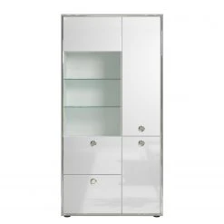 Trendteam Wohnwand Infinity I (3-teilig) - Hochglanz Weiß / Matt Weiß -Wohnzimmermöbel boutique en ligne 1000363626 220802 037 DETAILS P000000001000363626