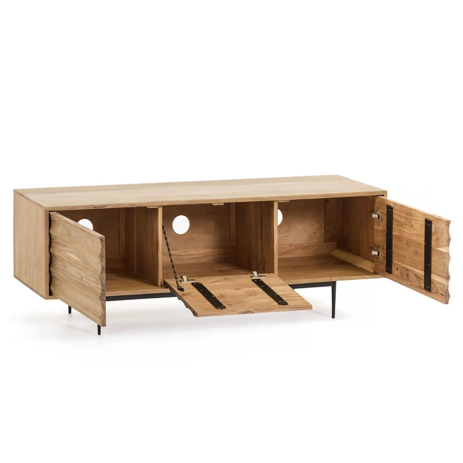 Red Living TV-Lowboard Bela-Bela - Akazie massiv 8 Red Living TV-Lowboard Bela-Bela - Akazie massiv – Bild 8