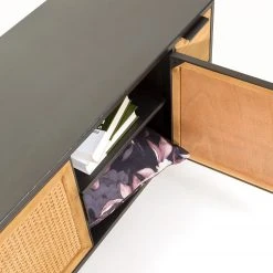 Red Living TV-Lowboard Kisumu - Wiener Geflecht / Eisen - Braun / Schwarz 22 Red Living TV-Lowboard Kisumu - Wiener Geflecht / Eisen - Braun / Schwarz -Wohnzimmermöbel boutique en ligne 1000363963 220714 055 DETAILS P000000001000363963