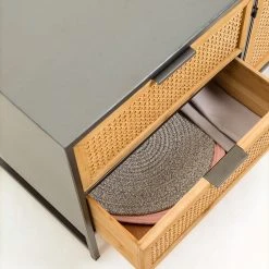 Red Living TV-Lowboard Kisumu - Wiener Geflecht / Eisen - Braun / Schwarz 23 Red Living TV-Lowboard Kisumu - Wiener Geflecht / Eisen - Braun / Schwarz -Wohnzimmermöbel boutique en ligne 1000363963 220714 060 DETAILS P000000001000363963