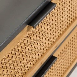 Red Living TV-Lowboard Kisumu - Wiener Geflecht / Eisen - Braun / Schwarz 24 Red Living TV-Lowboard Kisumu - Wiener Geflecht / Eisen - Braun / Schwarz -Wohnzimmermöbel boutique en ligne 1000363963 220714 065 DETAILS P000000001000363963