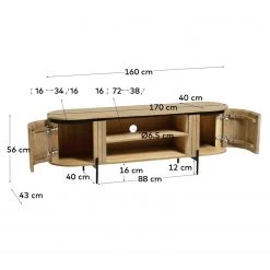 Red Living TV-Lowboard Lusaka - Mango massiv -Wohnzimmermöbel boutique en ligne 1000363966 220714 500 SKETCH DETAILS P000000001000363966 sketch