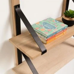 Red Living Wandregal Nakuru - Buche massiv / Echtleder - Buche / Schwarz -Wohnzimmermöbel boutique en ligne 1000363967 220714 030 DETAILS P000000001000363967