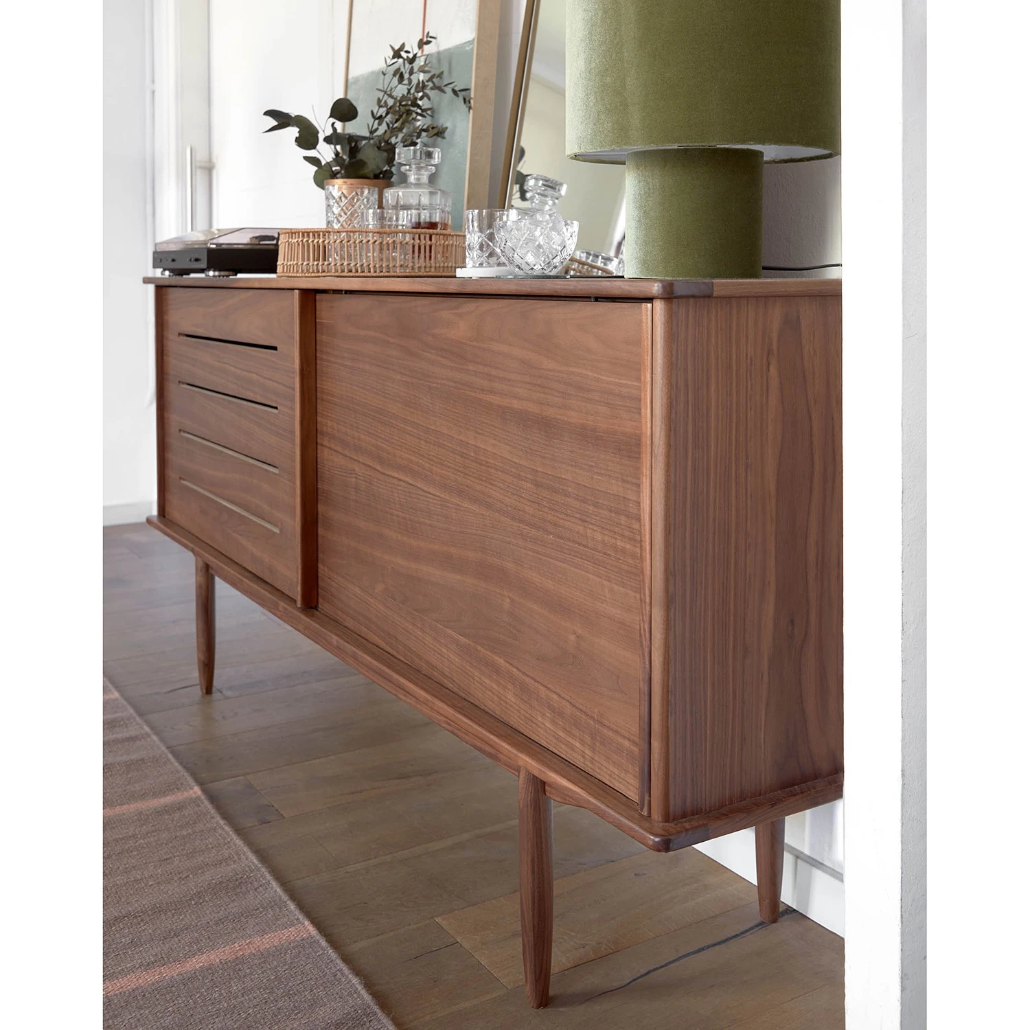 Naturoo Sideboard Chipata - Walnuss teilmassiv 3 Naturoo Sideboard Chipata - Walnuss teilmassiv – Bild 3