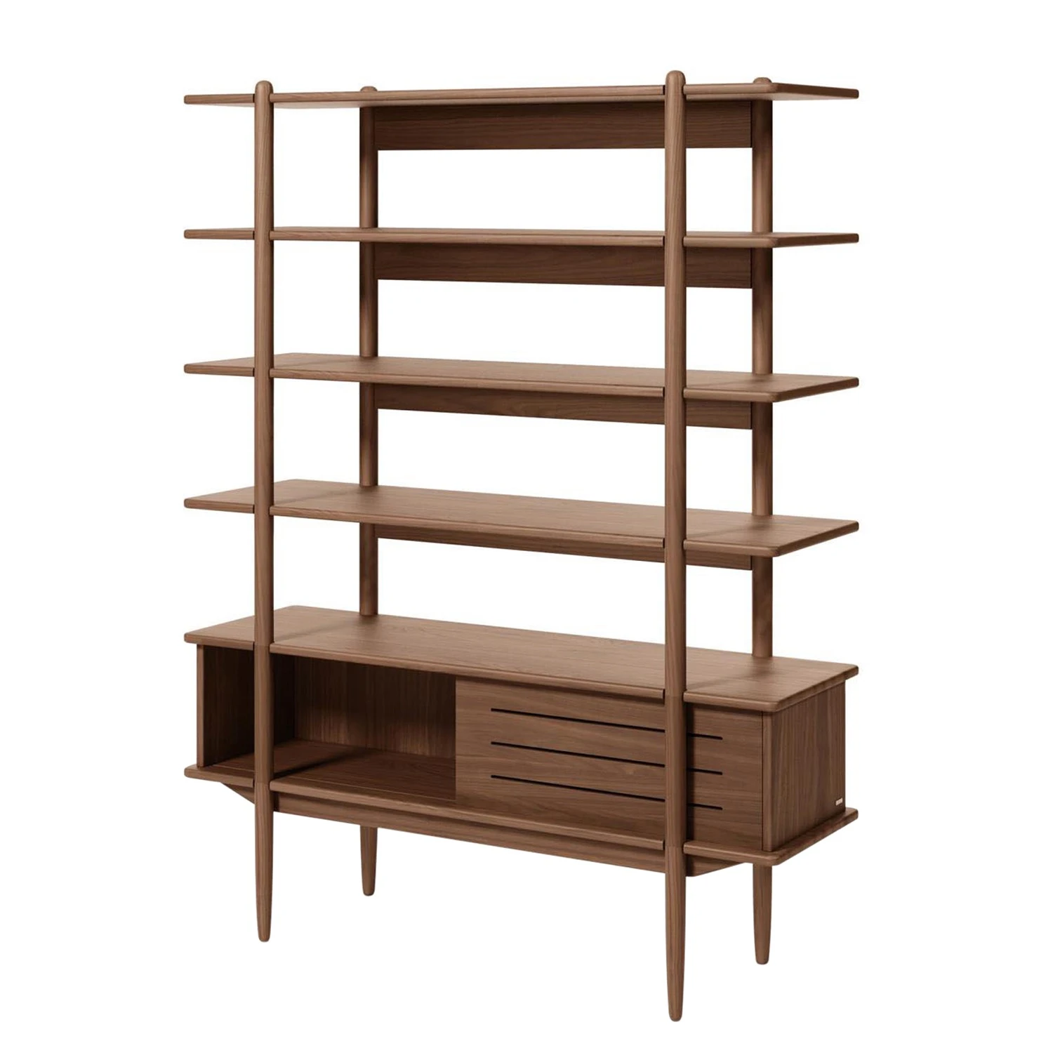 Naturoo Regal Chipata - Walnuss teilmassiv 1 Naturoo Regal Chipata - Walnuss teilmassiv