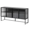 Loftscape Sideboard Tete - Glas / Metall - Schwarz