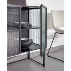 Loftscape Sideboard Tete - Glas / Metall - Schwarz -Wohnzimmermöbel boutique en ligne 1000363985 220714 022 MOOD DETAILS P000000001000363985 mood