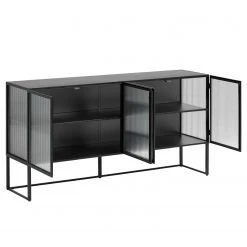 Loftscape Sideboard Tete - Glas / Metall - Schwarz -Wohnzimmermöbel boutique en ligne 1000363985 220714 030 DETAILS P000000001000363985