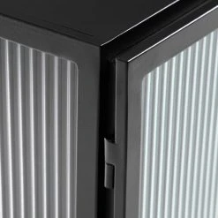 Loftscape Sideboard Tete - Glas / Metall - Schwarz -Wohnzimmermöbel boutique en ligne 1000363985 220714 040 DETAILS P000000001000363985