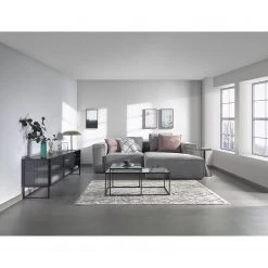 Loftscape TV-Lowboard Tete - Glas / Metall - Schwarz -Wohnzimmermöbel boutique en ligne 1000363986 220714 022 MOOD DETAILS P000000001000363986 mood