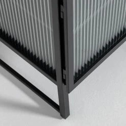 Loftscape TV-Lowboard Tete - Glas / Metall - Schwarz -Wohnzimmermöbel boutique en ligne 1000363986 220714 050 DETAILS P000000001000363986