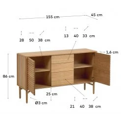 Naturoo Sideboard Lioma - Eiche teilmassiv 29 Naturoo Sideboard Lioma - Eiche teilmassiv -Wohnzimmermöbel boutique en ligne 1000363988 220714 500 SKETCH DETAILS P000000001000363988 sketch