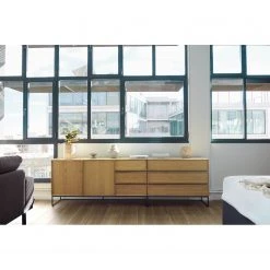 Red Living Sideboard Tabora - Echtholzfurnier - Eiche -Wohnzimmermöbel boutique en ligne 1000363989 220714 021 MOOD DETAILS P000000001000363989 mood