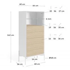 Norrwood Higboard Maredale - Esche teilmassiv - Weiß / Esche 17 Norrwood Higboard Maredale - Esche teilmassiv - Weiß / Esche -Wohnzimmermöbel boutique en ligne 1000363992 220714 500 SKETCH DETAILS P000000001000363992 sketch