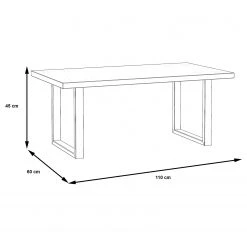 Red Living Couchtisch Trylith - Eiche Rustikal Dekor / Schwarz 10 Red Living Couchtisch Trylith - Eiche Rustikal Dekor / Schwarz -Wohnzimmermöbel boutique en ligne 1000364611 220719 500 SKETCH DETAILS P000000001000364611 sketch