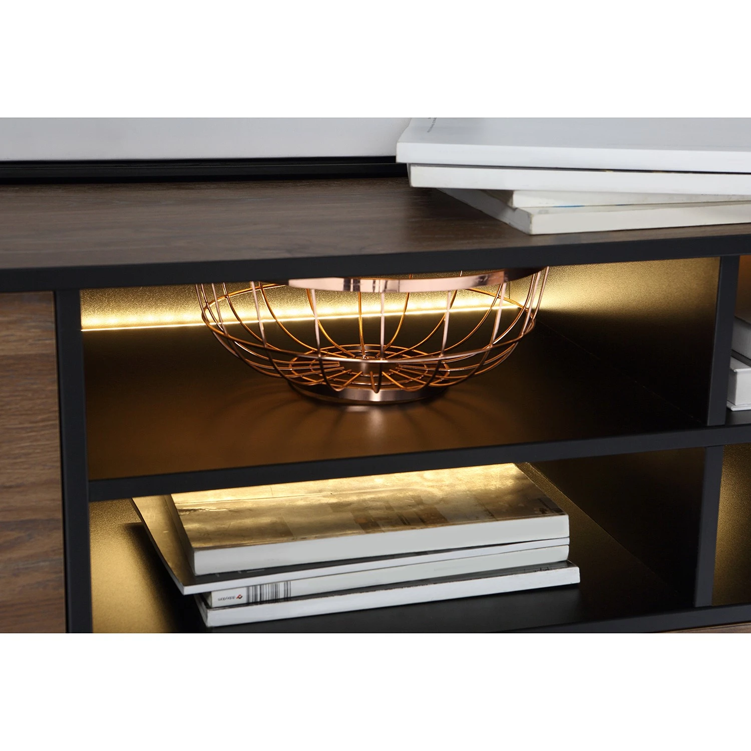 Red Living Sideboard Trylith I - Eiche Rustikal Dekor / Schwarz 12 Red Living Sideboard Trylith I - Eiche Rustikal Dekor / Schwarz – Bild 12