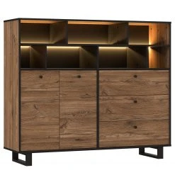 Red Living Sideboard Trylith II - Eiche Rustikal Dekor / Schwarz 21 Red Living Sideboard Trylith II - Eiche Rustikal Dekor / Schwarz -Wohnzimmermöbel boutique en ligne 1000364623 220719 050 DETAILS P000000001000364623