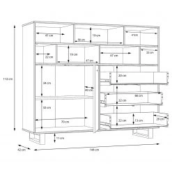 Red Living Sideboard Trylith II - Eiche Rustikal Dekor / Schwarz 25 Red Living Sideboard Trylith II - Eiche Rustikal Dekor / Schwarz -Wohnzimmermöbel boutique en ligne 1000364623 220719 501 SKETCH DETAILS P000000001000364623 sketch