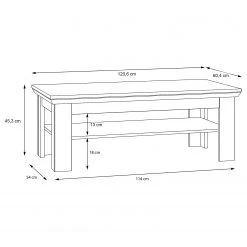 Ridgevalley Couchtisch Boolamore - Kiefer Weiß Dekor -Wohnzimmermöbel boutique en ligne 1000364866 220722 500 SKETCH DETAILS P000000001000364866 sketch