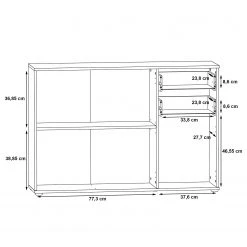 Loftscape Kommode Kiltealy III - Weiß / Eiche Sonoma Dekor 13 Loftscape Kommode Kiltealy III - Weiß / Eiche Sonoma Dekor -Wohnzimmermöbel boutique en ligne 1000364879 220722 501 SKETCH DETAILS P000000001000364879 sketch
