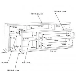 Red Living TV-Lowboard Jördis - Altholz Dekor -Wohnzimmermöbel boutique en ligne 1000364885 220722 501 SKETCH DETAILS P000000001000364885 sketch