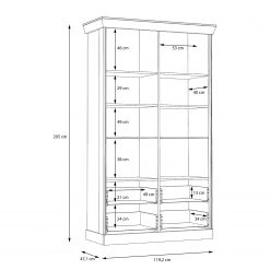 Ridgevalley Vitrinenschrank Boolamore II - Eiche Dekor -Wohnzimmermöbel boutique en ligne 1000364890 220722 501 SKETCH DETAILS P000000001000364890 sketch