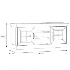 Ridgevalley TV-Lowboard Boolamore - Kiefer Weiß Dekor 12 Ridgevalley TV-Lowboard Boolamore - Kiefer Weiß Dekor -Wohnzimmermöbel boutique en ligne 1000364892 220722 500 SKETCH DETAILS P000000001000364892 sketch