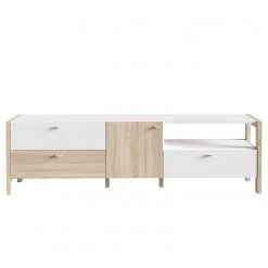 Loftscape TV-Lowboard Thurles - Eiche Sonoma Dekor / Weiß -Wohnzimmermöbel boutique en ligne 1000364899 220722 030 DETAILS P000000001000364899