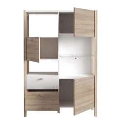 Loftscape Highboard Thurles - Eiche Sonoma Dekor / Weiß -Wohnzimmermöbel boutique en ligne 1000364905 220722 032 DETAILS P000000001000364905