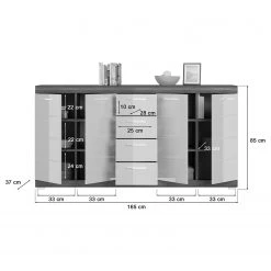 Loftscape Kommode Sarai IV - Hochglanz Weiß / Eiche Grau Dekor 9 Loftscape Kommode Sarai IV - Hochglanz Weiß / Eiche Grau Dekor -Wohnzimmermöbel boutique en ligne 1000365256 220728 500 SKETCH DETAILS P000000001000365256 sketch