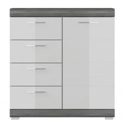 Loftscape Kommode Sarai II - Hochglanz Weiß / Eiche Grau Dekor 7 Loftscape Kommode Sarai II - Hochglanz Weiß / Eiche Grau Dekor -Wohnzimmermöbel boutique en ligne 1000365260 220728 030 DETAILS P000000001000365260