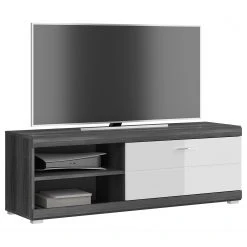 Loftscape Wohnwand Sarai I (4-teilig) - Hochglanz Weiß / Eiche Grau Dekor 15 Loftscape Wohnwand Sarai I (4-teilig) - Hochglanz Weiß / Eiche Grau Dekor -Wohnzimmermöbel boutique en ligne 1000365274 220728 040 DETAILS P000000001000365274