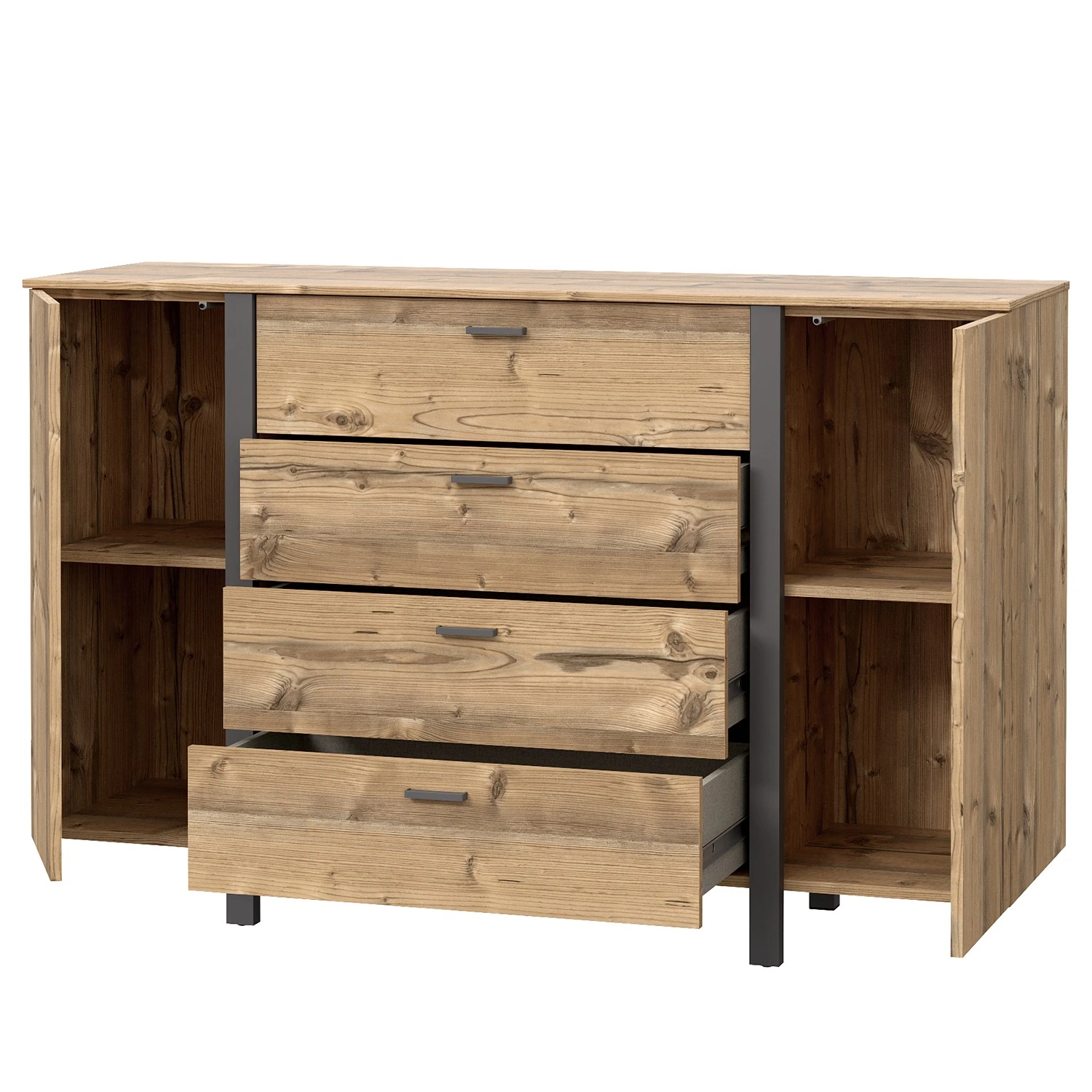 Loftscape Kommode Samtoge I - Bramberg Fichte Dekor / Uni Wolfram Dekor 3 Loftscape Kommode Samtoge I - Bramberg Fichte Dekor / Uni Wolfram Dekor – Bild 3