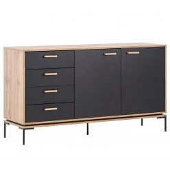 Schildmeyer Sideboard Looks - Schwarz / Eiche Dekor
