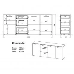 Germania Sideboard Campo - Weiß -Wohnzimmermöbel boutique en ligne 1000366033 220809 500 SKETCH DETAILS P000000001000366033 sketch