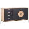 Schildmeyer Sideboard Looks - Schwarz / Eiche Dekor