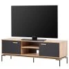 Schildmeyer TV-Lowboard Looks - Schwarz / Eiche Dekor